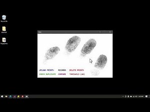 Fingerprint Image Matching and Recognition using C# .Net Core