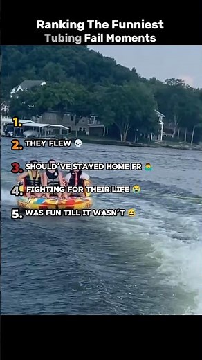 Ranking The Funniest Tubing Fail Moments