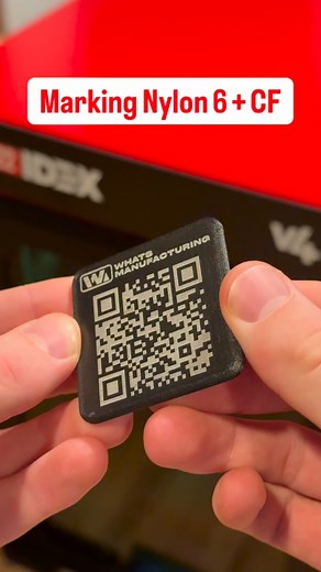 Marking Nylon 6 CF with a UV laser | WhatsManufacturing