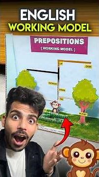Making English Preposition Working Model | Best School Project #innovation #diycrafts