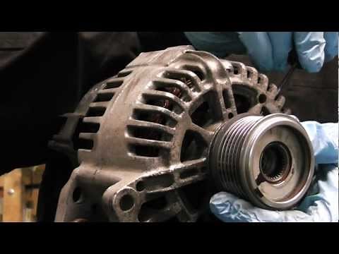 Alternator clutch pulley diagnose and replacing,VW / AUDI /SEAT / SKODA