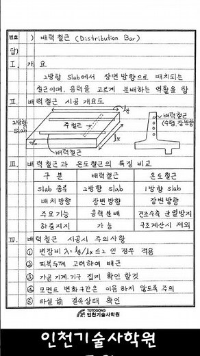 배력철근_기술사합격하는 학원! 인천학원!