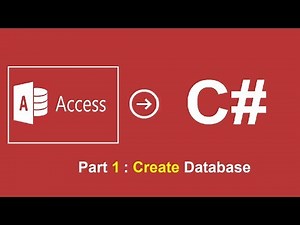 1- C# -- Access : انشاء قاعدة بيانات جديدة Create DB