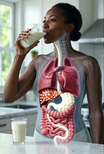 How the Human Body Digests Kefir | Realistic 3D Digestive System