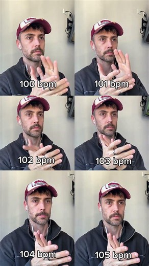 Starting different tempos at the same time #drums #drummers