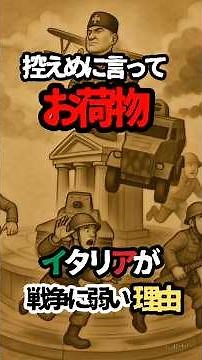なぜイタリア軍は第二次世界大戦で活躍できなかったのか？ #第二次世界大戦 #イタリア軍