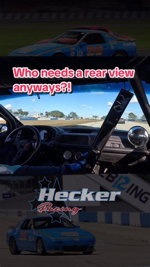 Who needs a rear view mirror anyways?! 😂😅😭 #racing #scca #mazda