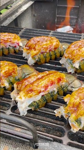 Smoked Lobster Tails with Spicy Garlic Butter Recipe | Over The Fire Cooking by Derek Wolf