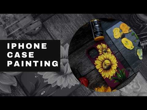 Masterful Sunflower: Unlocking Petal Depth with Acrylic Layering | iPhone Case DIY | Day 12