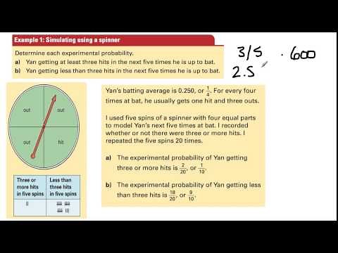Grade 8 Math: 12.5 - Using Simulations to Determine Probability