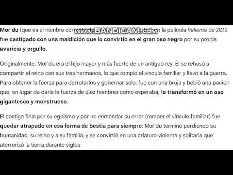 Por qué morto fue castigado en la película valiente 2012