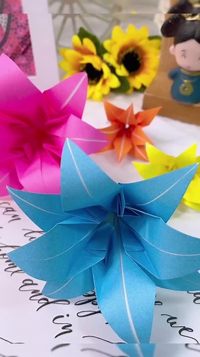 Origami Orchid Flowers Tutorial