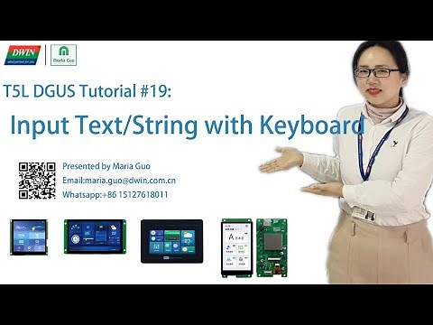 DWIN T5L DGUS Tutorial #19: Input Text/String with Keyboard