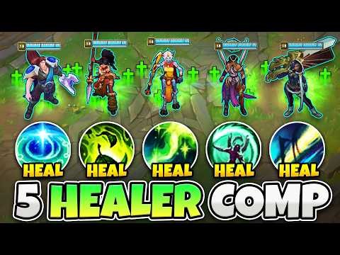 WE PLAYED 5 HEALERS ON ONE TEAM AND KEEP EACHOTHER ALIVE (WILL IT ACTUALLY WORK?)