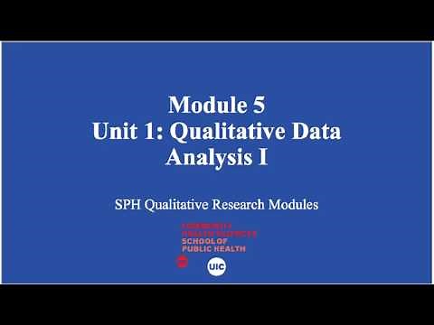 Introduction to Qualitative Data Analysis