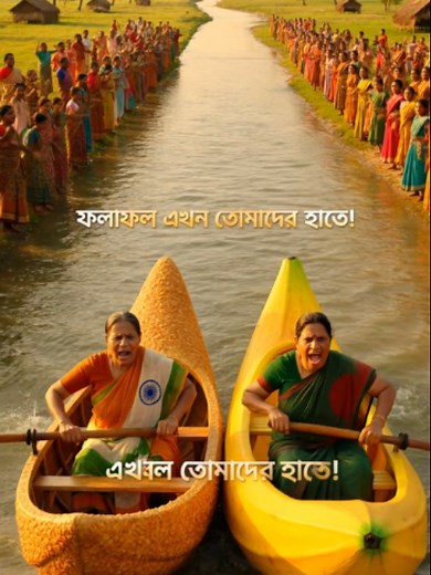 সিঙারা বনাম কলা নৌকা রেস! শেষ মুহূর্তে কার জয় হবে? 😱🔥#viraltiktok #viralvideo #aivideo #aibanglastory #aivideoviral #foryou ⚠️ ডিসক্লেইমার এই অ্যাকাউন্টের সকল ভিডিও সম্পূর্ণ AI Generated। ভিডিওগুলো xAI-এর Grok, OpenAI-এর Sora, Google-এর VEO3, Google AI Studio, ElevenLabs এবং CapCut-এর মাধ্যমে তৈরি করা হয়। 🤖🎬 আমরা কোনো মানুষ বা প্রাণীর ক্ষতি করি না। 🕊️ এই অ্যাকাউন্টের সকল গল্প, ঘটনা ও চরিত্র সম্পূর্ণ কাল্পনিক। বাস্তবের সাথে কোনো মিল কাকতালীয়। ভিডিওগুলো শুধুমাত্র বিনোদন 🎭 এবং সামাজিক শিক্