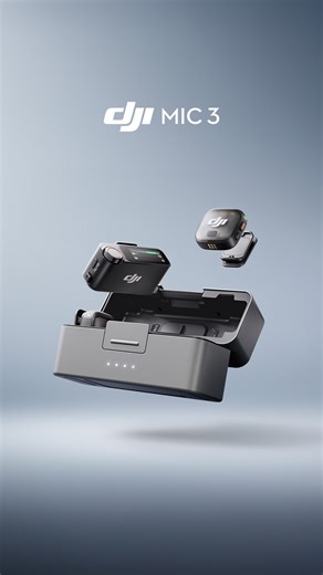 Meet DJI Mic 3 - Advanced Mini Wireless Microphone Featuring a revolutionary 4TX 8RX connection system, DJI Mic 3 supports four-channel output and dual-file 32-bit float internal recording. With adaptive gain control that intelligently balances volume, advanced dual-band anti-interference, and lossless audio transmission, every word is captured with pristine clarity. The integrated timecode sync ensures seamless multi-device editing, while extended operating time and fast charging keep you creat