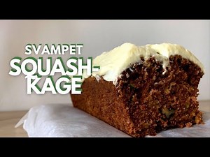 Svampet squashkage m. flødeoste-creme - Den bedste squashkage! - Opskrift # 256