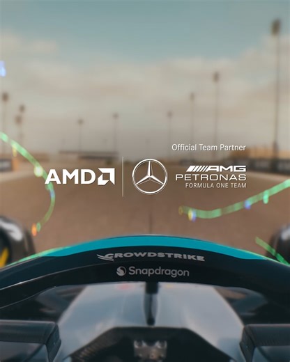 The Mercedes-AMG Petronas F1 Team relies on AMD EPYC processors for aerodynamic simulation and faster data analysis. But the real point of data? Getting the team to podium, even faster. #TogetherWeAdvance | AMD