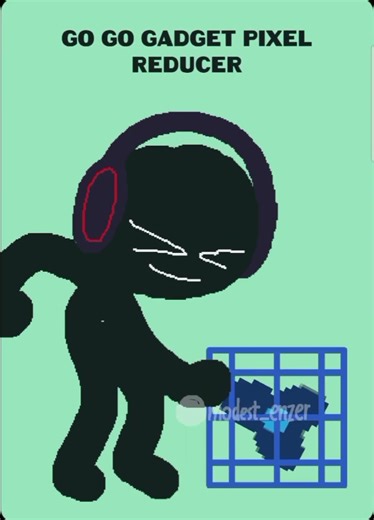 go go gadget pixel reducer #animation #oc #funny #meme