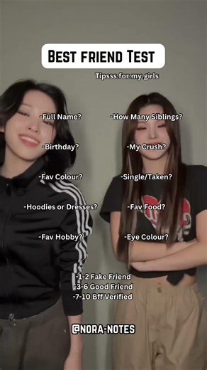 Best friend test...!! ❤️‍🩹💫