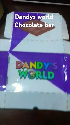 dandys world chocolate bar (chocolate bar made by me)
