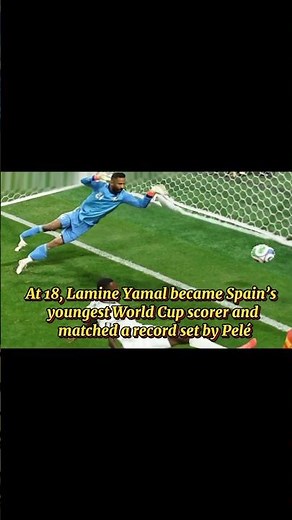 Yamal Equals Pelé Record With First World Cup Goal #lamineyamal