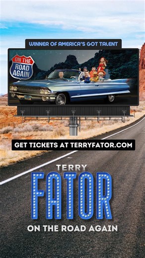 Terry Fator on Instagram: "We are hitting the road once again! Check out our website to see if we will be performing in a city near you! 🫶🐢 —> terryfator.com/tour 🎟️ #terryfator #ventriloquist #singer #musician #impressionist #comedian #comedy #puppets"