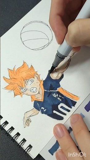 ハイキューの【日向翔陽】を描いてみた#ハイキュー #日向翔陽 #イラスト #アナログイラスト #絵