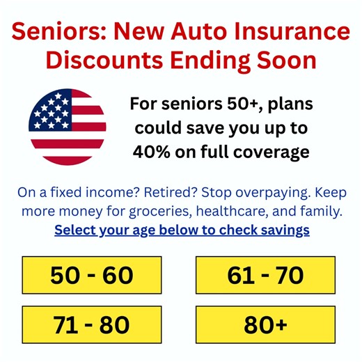 If you’re over 50, here’s the truth: 10 minutes or less could save you THOUSANDS on your auto insurance premium. Most mature drivers are actually overqualified for discounts — yet big insurers keep charging them inflated “standard” rates. Every renewal cycle, rates climb quietly — even for safe, experienced drivers. That means hundreds of dollars in wasted premiums each year. The longer you wait, the more you pay for the exact same coverage. This exclusive program rewards responsible drivers age