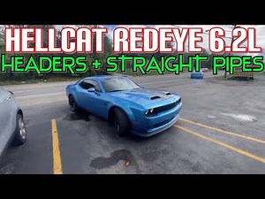 2019 Dodge Challenger Hellcat Redeye 6.2L Supercharged V8 DUAL EXHAUST w/ STRAIGHT PIPES!