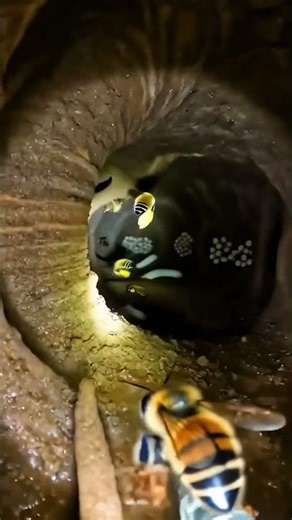 Zameen Ke Neeche: Mining Bee Ki Chhupi Duniya 🐝. #shorts