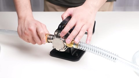 Acquaer Water Transfer Pump DC 12V 1/10HP Portable Electric Water Removal Utility Pump with Switch and Suction Hose Kit, Low Suction Water Removal for RV, Water Beds, Pools, Rain Barrel, Aquariums