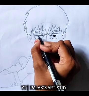 How To Draw Arataka Reigen| Easy tutorial| Mob Psycho 100|