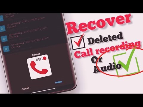 HOW TO RECOVER DELETED AUDIO CALL HISTORY 