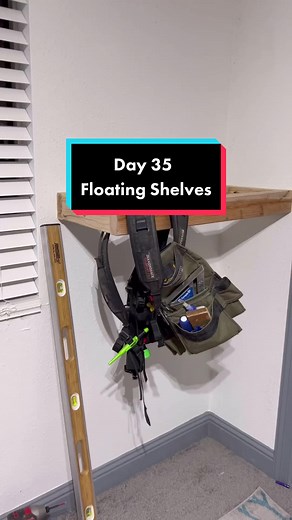 Day 35 of 365... Floating Shelves 😅 #frankbuilds #notatutorial #girlsroom #askquestions #gameroom #girldad #makingprogress #motivation #katytx