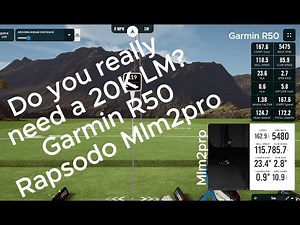 Testing the Garmin R50 (Gspro) Vs the Rapsodo Mlm2Pro