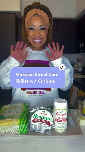 Delicious Mexican Street Corn Skillet Recipe with Cacique Crema Mexicana