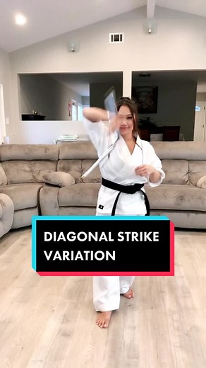 Mastering the Diagonal Strike Variation with Nunchucks