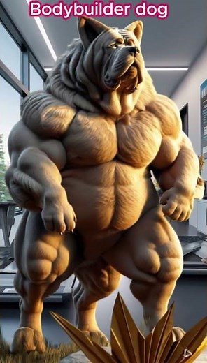 🐶💪 The Most Muscular Dog You’ve Ever Seen! #StrongDog #coffeegirl