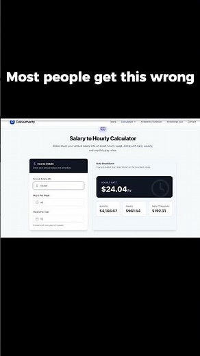 $50,000 Salary = What Per Hour? (Most Get This Wrong)