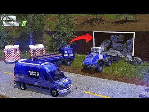 LS17 - THW mission 🚨 Miners buried 😱 Rescue operation by THW & fire brigade