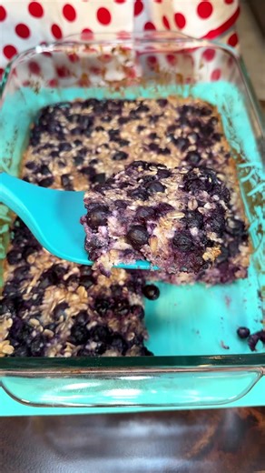 Healthy Protein-Packed Blueberry Cottage Cheese Bake
