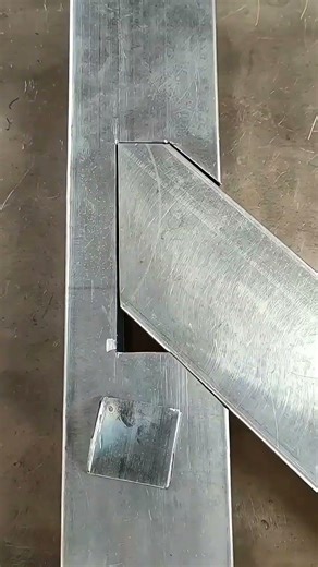 Diagonal cutting techniques for square tubes!#Work gloves#Metal processing