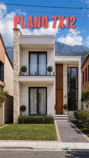 🏠 Simple and functional design for a 7x12m house ✅️