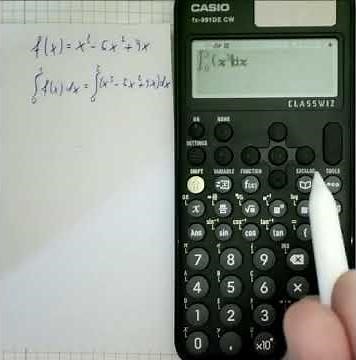 Casio fx-991DE CW - Wert eines bestimmten Integrals bestimmen - Fachoberschule (FOS)