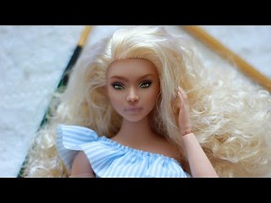 Doll repaint tutorial / Barbie doll repaint #art #dolls #dollcollector #dollcollector #barbiedolls