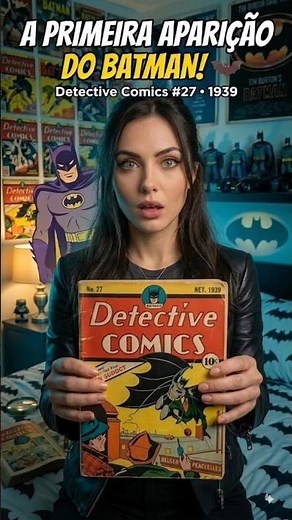 A primeira aparição do Batman foi em 1939! 🦇 #dccomics #batman