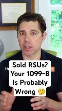 Sold RSUs? Your 1099-B Might Be Wrong—Avoid Double Taxation Now #rsus #equitycompensation