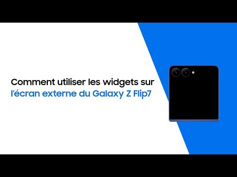 Comment utiliser les widgets sur l'Écran de couverture du Galaxy Z Flip7